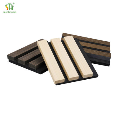 Un bon prix. 1220x2440mm Panneaux de mur en chêne acoustique Intérieur Panneaux acoustiques pour mur de télévision en ligne