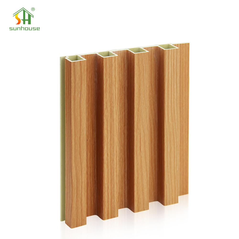 Modern Co-Extrusion WPC Wall Panel for Outdoor Hotel Decor PVC Exterior Cladding with Waterproof Feature Wood PVC Core Panel