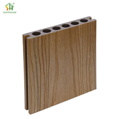 Un bon prix. Plancher en WPC résistant au glissement extérieur de 145x20 mm avec texture en relief en ligne