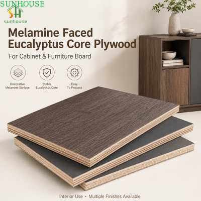 Un bon prix. 18 mm contreplaqué en mélamine Eucalyptus fond de meubles Tableau pour armoires Armoires et fabrication de meubles d'intérieur en ligne