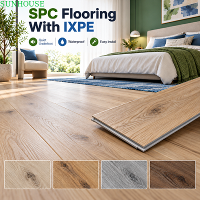 Un bon prix. Plancher SPC à haute densité avec noyau rigide en vinyle à clipser et structure stable pour projets de revêtement de sol en gros en ligne